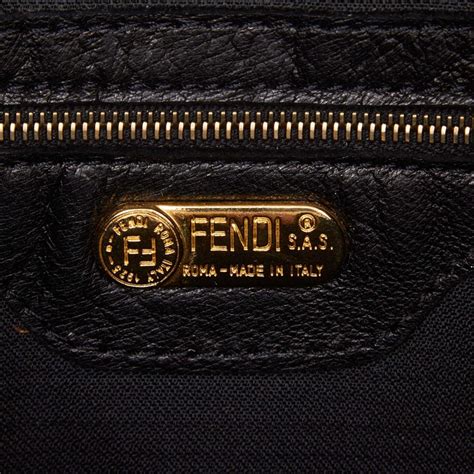 fendi changing bag black|vintage fendi bag black.